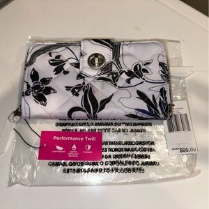 NWT - Vera Bradley Twilight Garden RFID Turnlock Wallet in Performance Twill